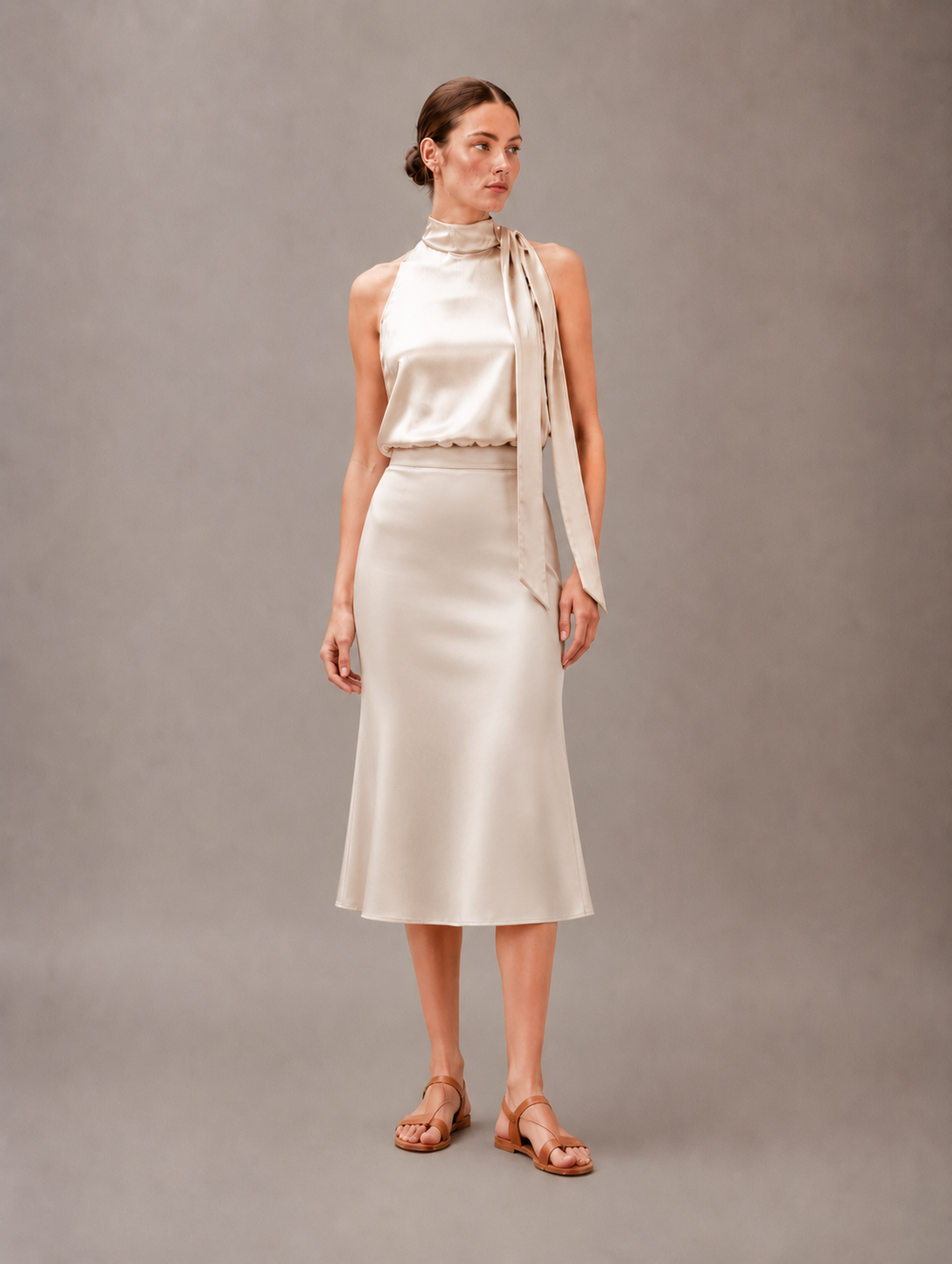 Aurora skirt - champagne