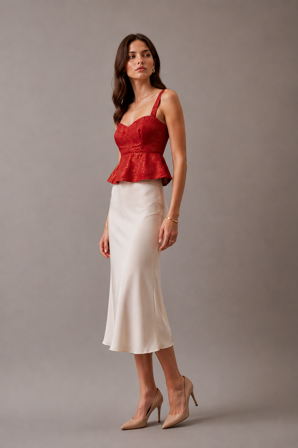Brocade Orange Top
