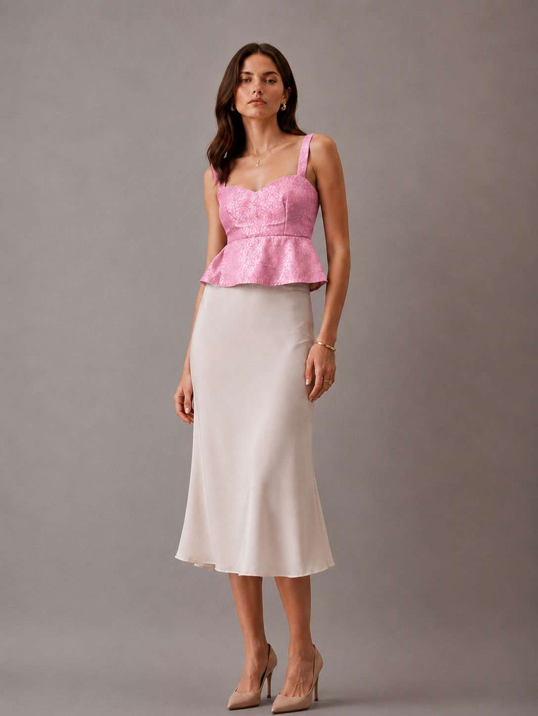 Brocade Pink Top