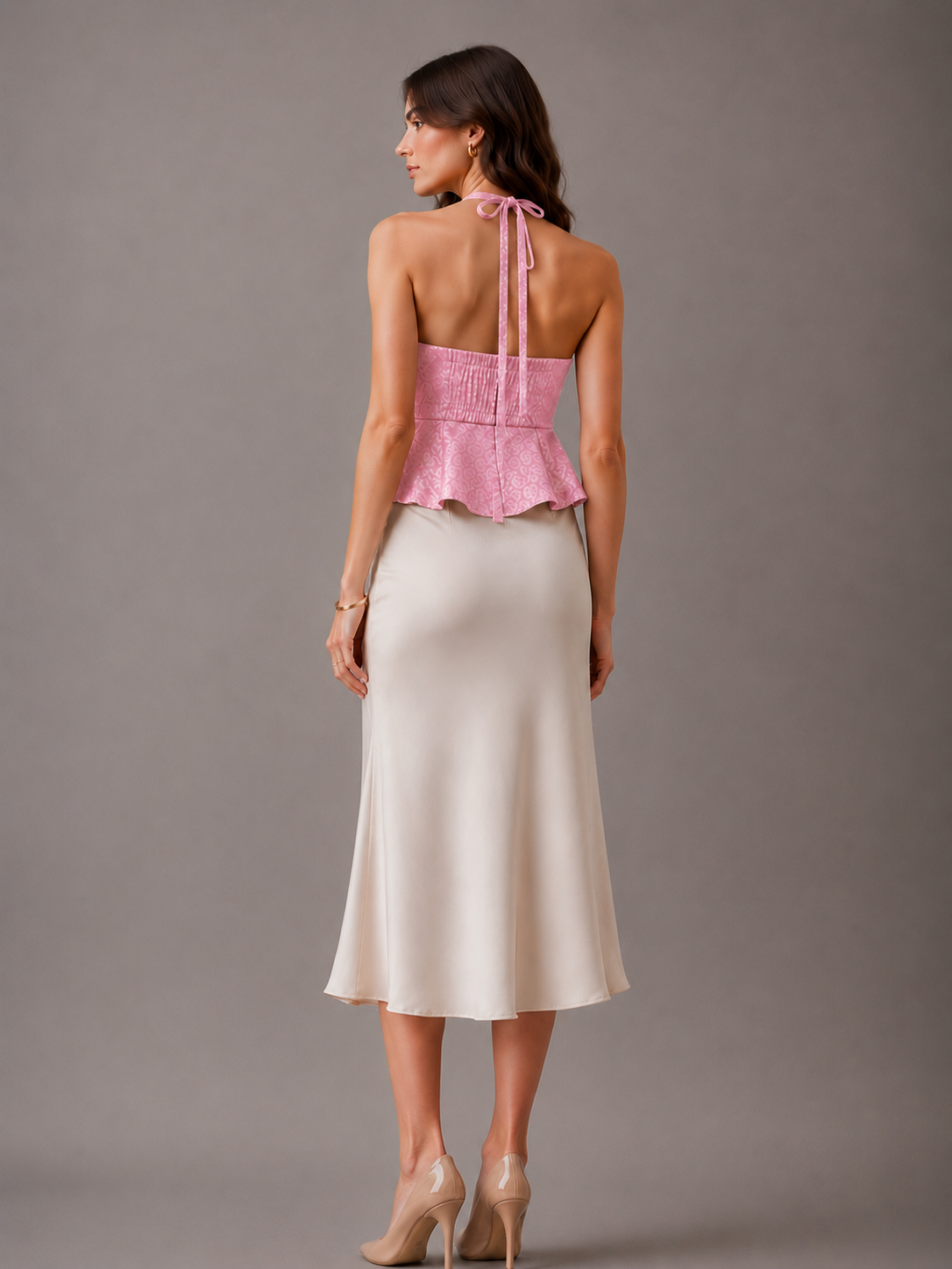 Brocade Pink Top